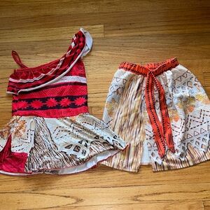 Moana inspired leotard costume